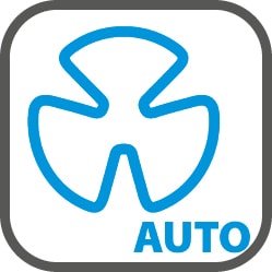 Automatisch regulierte Ventilatorgeschwindigkeit